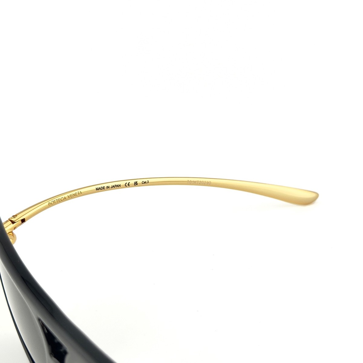 BOTTEGA VENETA 1418 KNOT Pilot BV1418S Gold Black Unisex Metal