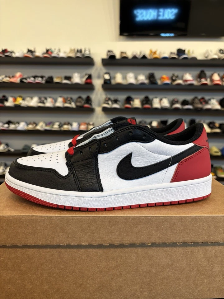 Air Jordan 1 Retro OG Puntera Baja Negra 2023 Talla 9 Usado CZ0790-106 Sin Caja Foto 3 de 4