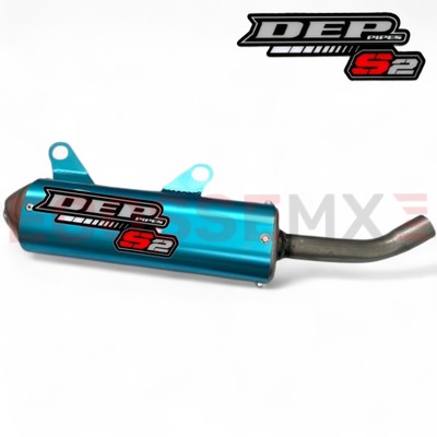 YAMAHA YZ250 DEP BLUE SHORTY TAILPIPE TAILCAN 2002-2025