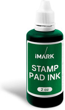 Premium Refill Ink for Self-Inking Stamps, Daters and Stamp Pads 2 oz, Green