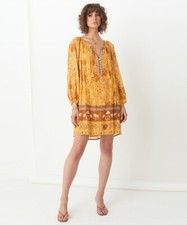 Spell And The Gypsy ~ Mystic Tunic Mini Dress Sunflower Sparkle XXS 6 8 10 BNWT