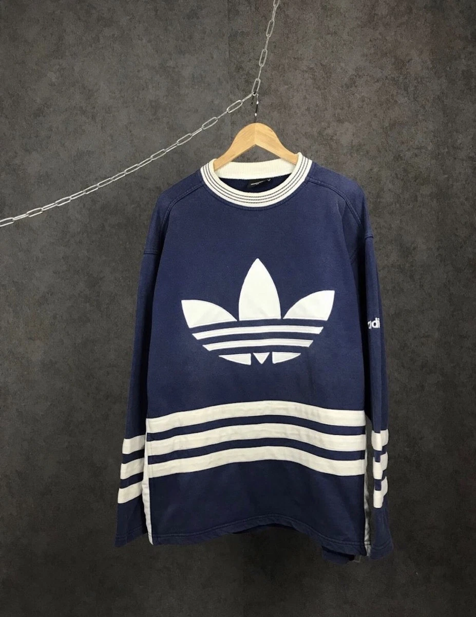 Adidas vintage big center logo sweatshirt men XL