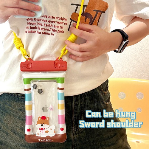 Cute Cartoon Waterproof Phone Pouch Anti Sinking Air Waterproof Phone Bags - 第 2/18 張圖片