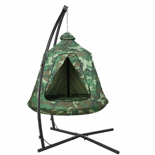 Sillón colgante con estructura cesta colgante columpio colgante sillón cojín de asiento silla colgante LED - Imagen 16 de 40