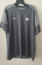 Nike Dri-Fit Men's Size L Duke Blue Devils Crew Neck Shirt  Gray EUC