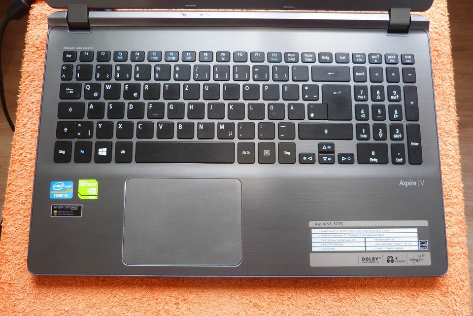 Acer V5 572 15Zoll ULTRABOOK l 500GB SSD NEU l 12GB RAM NEU l GeForce Windows 10 - Bild 4 von 4