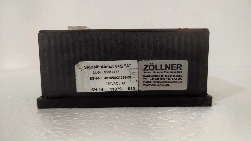 Zollner Signal Automat 6+S "A" / Signal-Automat 6+S "A" Operating Panel - Image 3 of 4