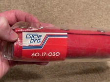 NOS CYCLE PRO HANDLE BAR VINYL RED SNAP PAD OLD SCHOOL BMX