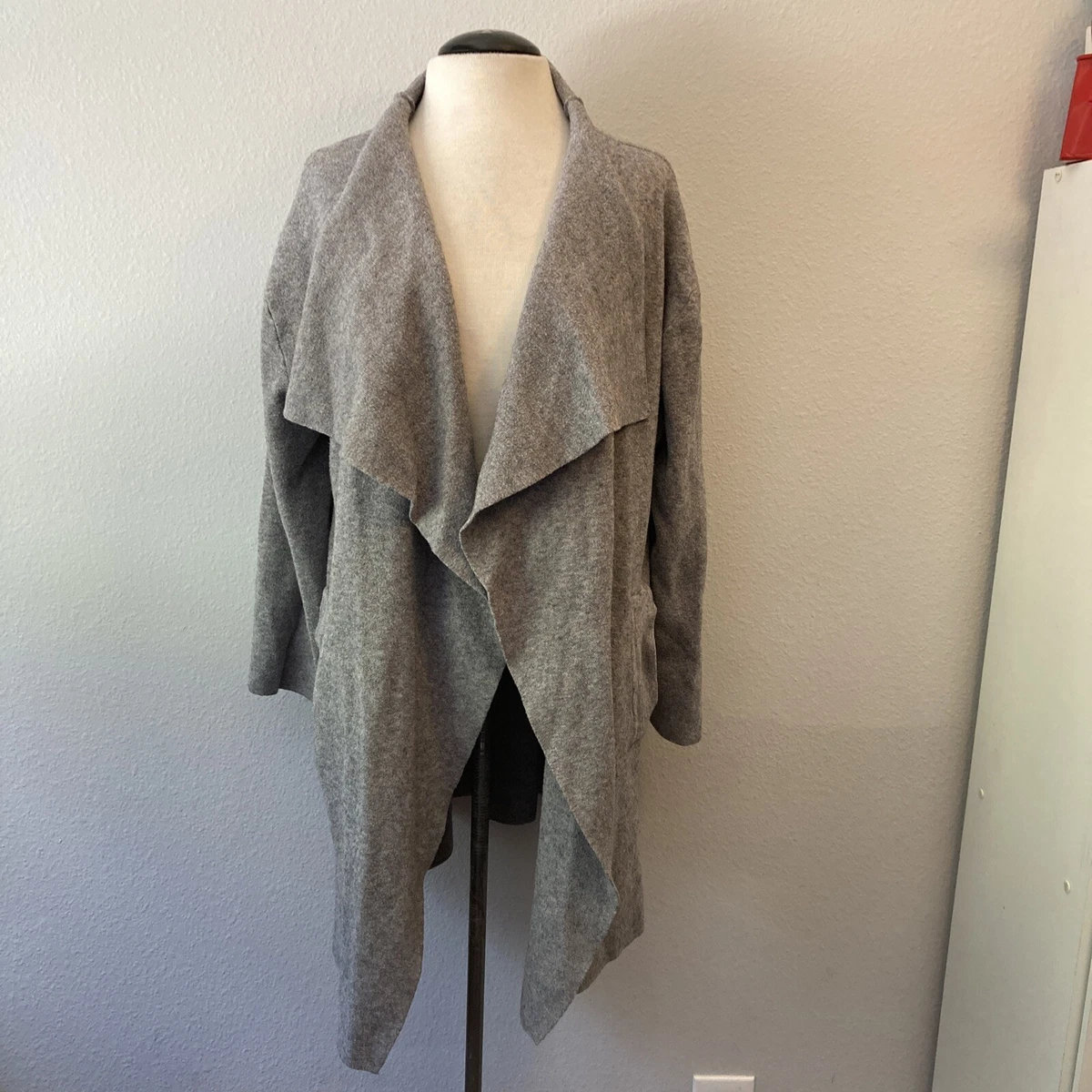 Twelfth Love Gray Open Front Cardigan Sweater Coat S | eBay