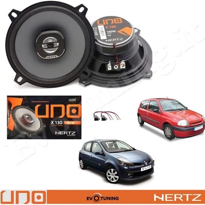HERTZ EVOTUNING Kit 2 Casse Altoparlanti Hertz x 130 Anteriori per Renault Clio II e III 1998-12