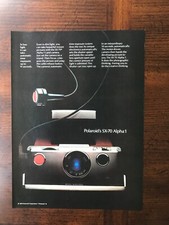 1978 vintage original print ad Polaroid SX-70 Alpha 1 Camera
