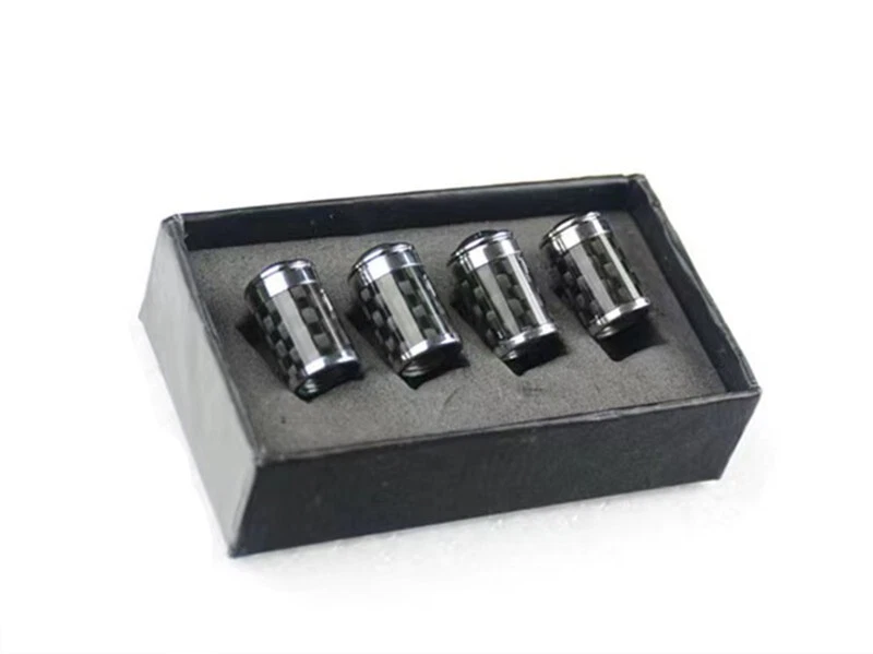 True Carbon Fiberl Tire Air Valve Stem Caps For Porsche - Image 3 of 4