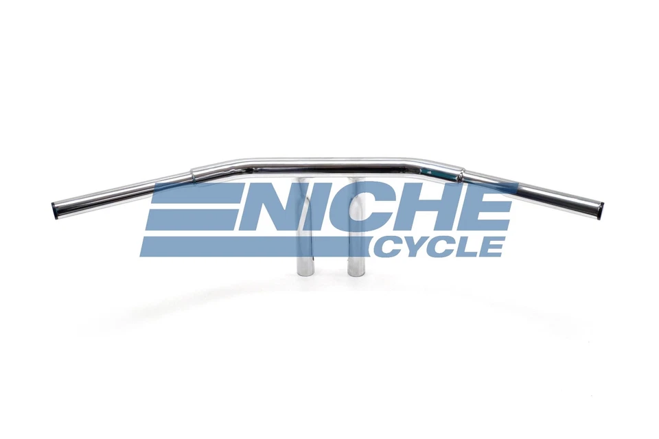 1-дюймовый стальной T-образный руль Harley Chopper Fat 1-1/4 дюйма с подъемом 10 дюймов - Изображение 2 из 4