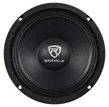 Rockville RM64PRO 6.5" 4 Ohm Mid-Bass Midrange Car Speaker, 105dB 200w