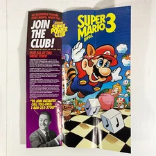 Super Mario Bros 3 Poster - NES Nintendo Power Super Power Club