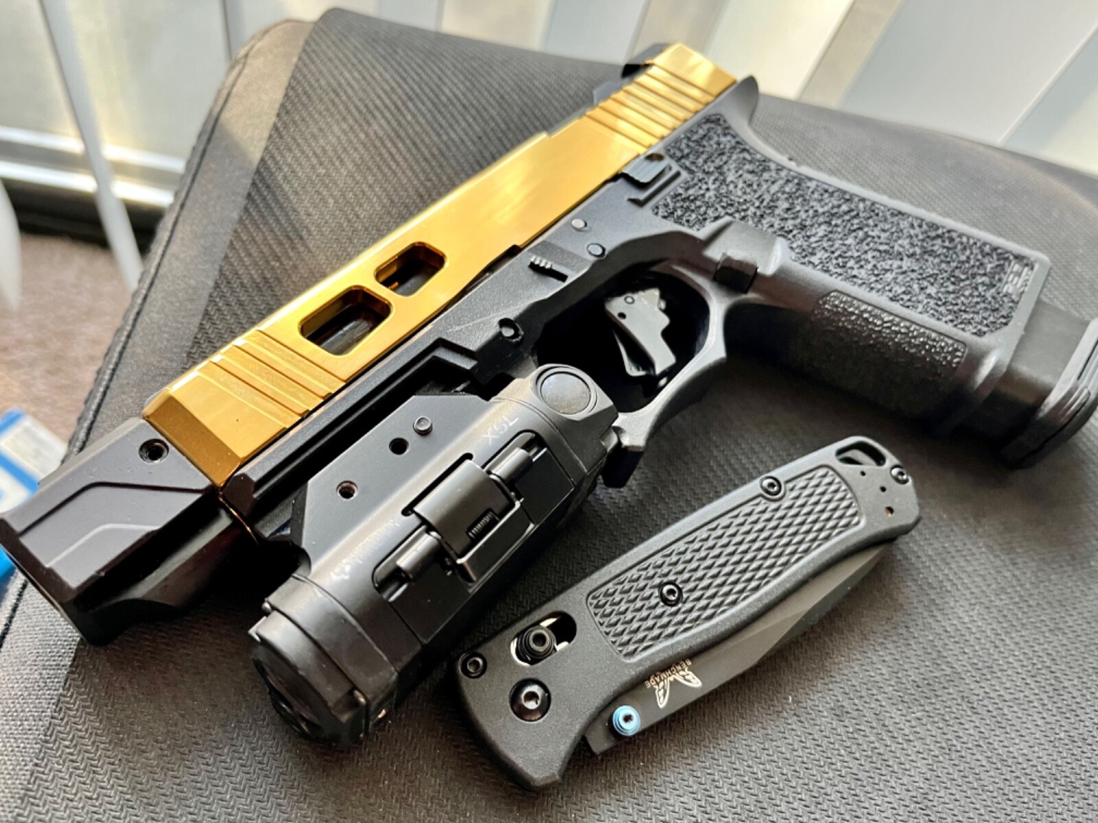 Glock 19 Complete Slide w/ Compensator Gen 3 G19 Gold Upper RMR Cut