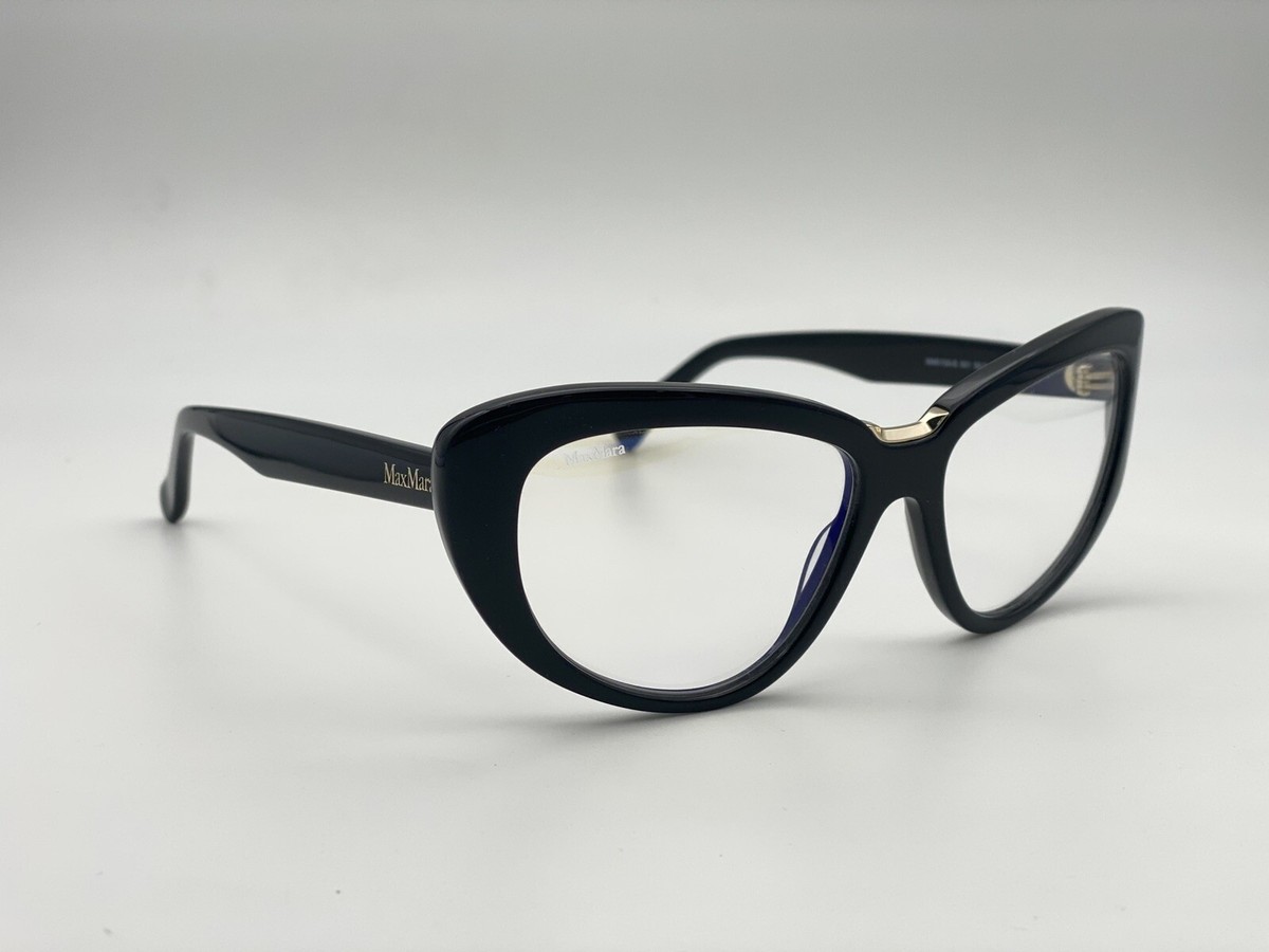 メガネ Max Mara FW25 Maxmara - MM5109-B - 001 (MM5109 B 001) MaxMara Eyeglasses MM5109-B Cat Eye Women Black Optical