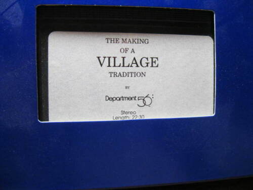 1993 Department 56 THE MAKING OF A VILLAGE TRADITION - VHS TAPE - Afbeelding 1 van 1