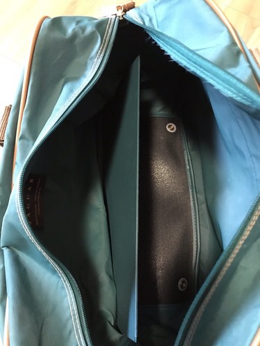 JAGUAR Vintage Weekender Emerald Green Canvas Duffle Travel Bag Carry-On Luggage - Picture 7 of 24