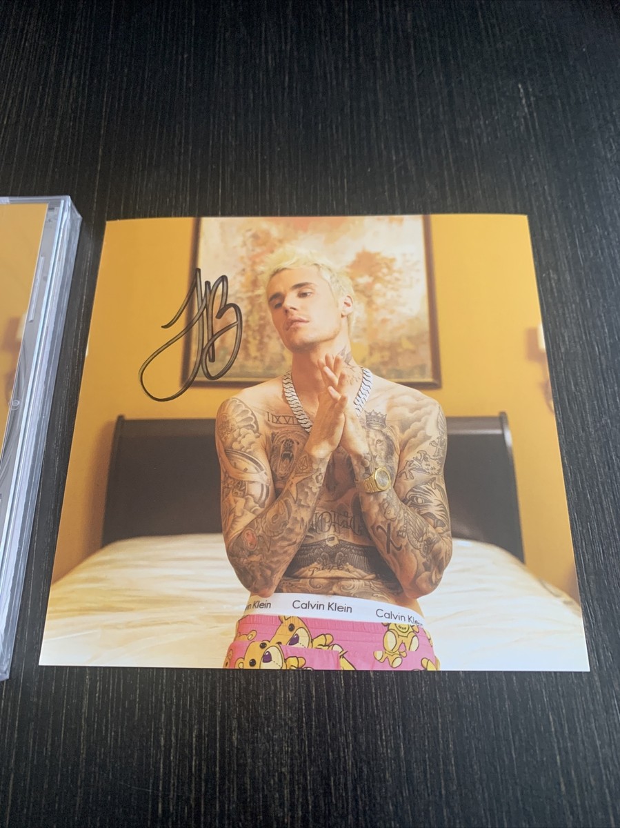 autographed yummy (cd single #4) - signed by justin bieber