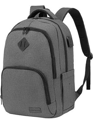 Laptop Backpack, Classic 17 Inch Large Capacity Water 17 Inch, Gray