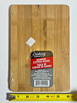 Cooking Concepts Bamboo Cutting Board NEW Factory Sealed 8.5'' x 6'' charcuterie
