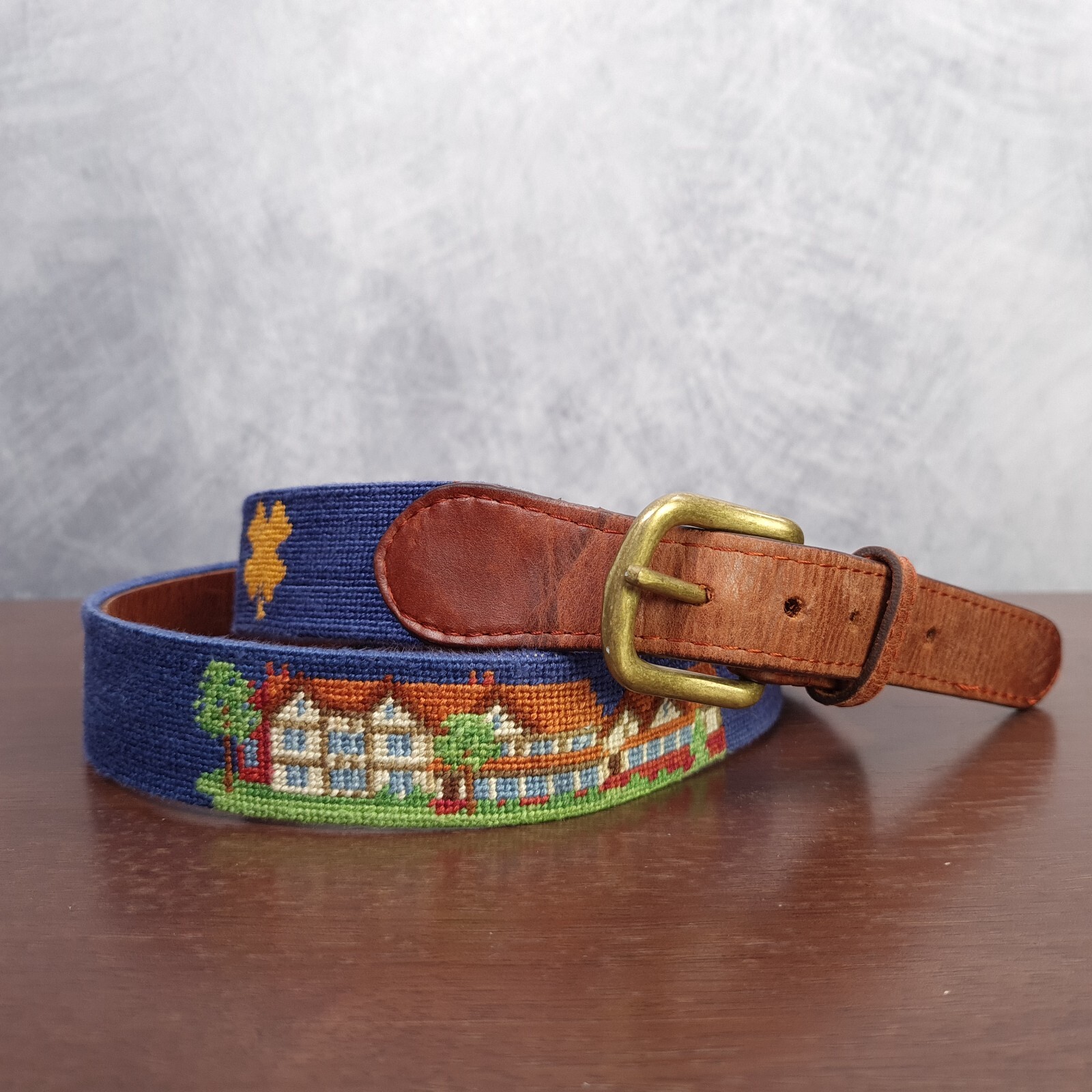 Smathers & Branson Needlepooint Belt Mens 40 East Lake Golf Club 1904