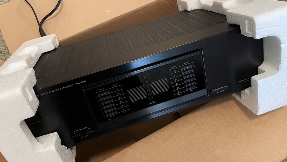 Vintage Kenwood KM895 Stereo Power Amplifier eBay