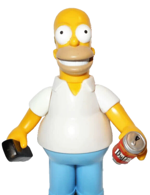 The SIMPSONS world of springfield 2000 series 1 HOMER SIMPSON