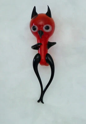 Flaschenteufel groß Wasserteufel Wassertanzer rot Lauschaer Glas das Original