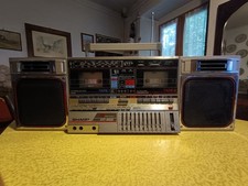 sharp 800 Radio Kassettenspieler funktionstüchtig Bombox Vintage GF 800