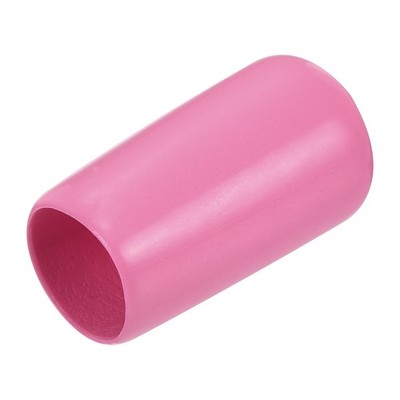 20pcs Rubber End Caps 10mm(3/8'') ID Screw Thread Protectors Pink