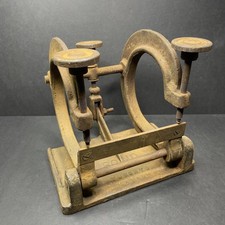 Antique Bond Cast Iron Ice Hockey Skate Sharpener Toronto Canada Vintage
