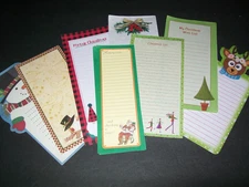 Mixed Lot Christmas List Note Pad Paper Pack 24pcs Junk Journal Supply