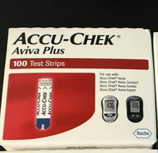 Accu-Chek Aviva Plus 100 Test Strips Exp 2/27 8/27 9/2027 USA Seller Free Ship