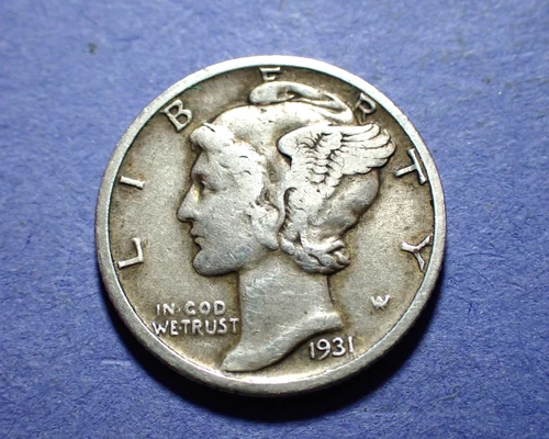 1931-D Mercury Dime  Ch. VF