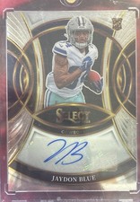 2025 Panini Select - Rookie Signatures Jaydon Blue #RSI-JBE (AU, RC)