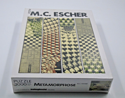 Vintage & Very Rare MC ESCHER Metamorphose Jigsaw 3000 Pieces Puzzle NEW SEALED