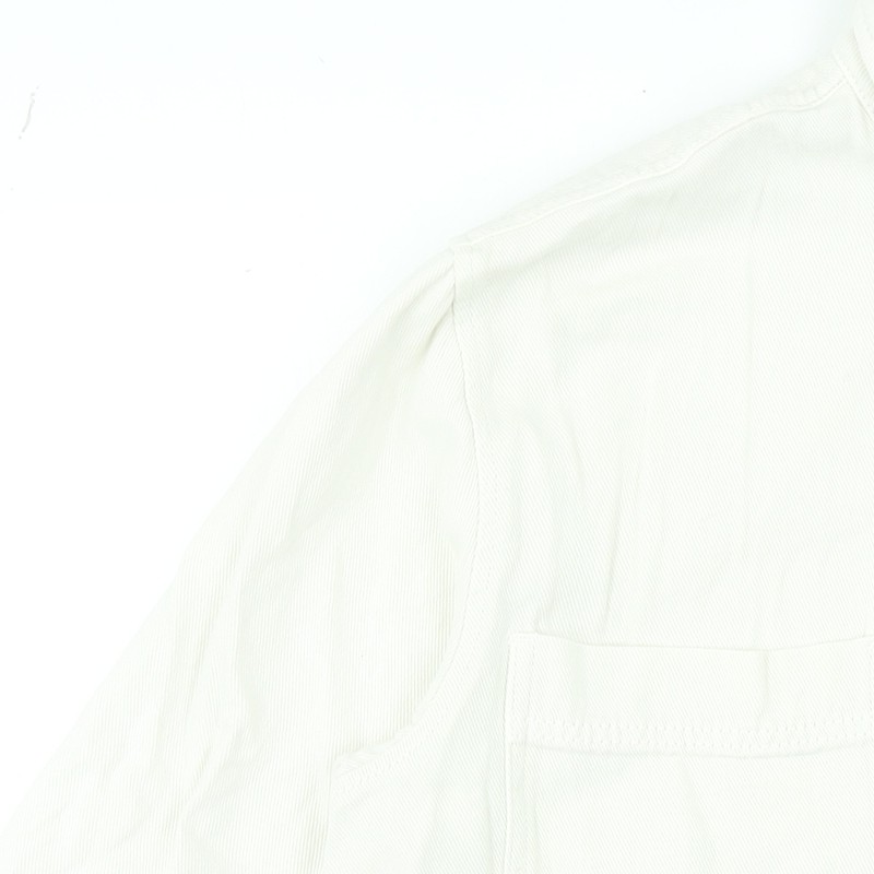 Pull&Bear Men’s Ivory Cotton Basic Jacket Size M … - image 8