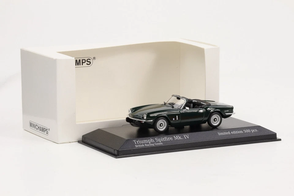 1:43 Minichamps Triumph Spitfire MK IV 1972 Verde Racing Britannico Limitato - Immagine 3 di 4