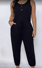 Ladies Navy Blue Jumpsuit Size 22 New No Tags