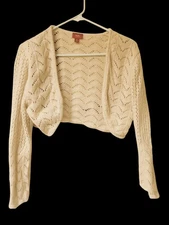 Mossimo Supply Co. Women's Angora Cropped Long Sleeve Cardigan Shrug, Size XL