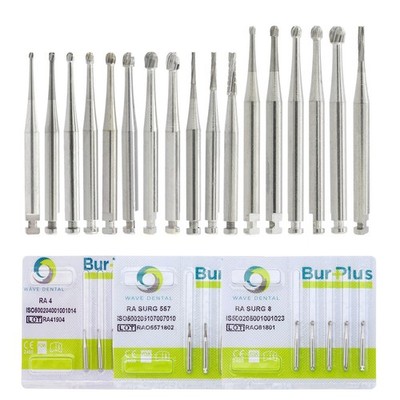 Wave Dental Carbide Burs Long Surgical Round Latch Bur RA 2 4 8 LAOS RA SURG 4