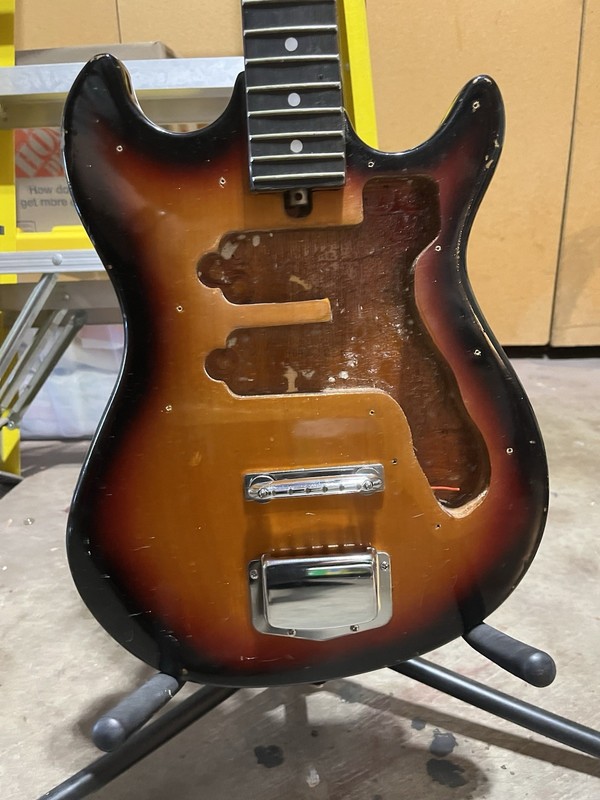 Harmony H802 Electric Guitar Loaded Husk 