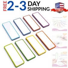 Availey 48 Pieces 3.2 x 1.2 - Colored Border Magnetic Dry Erase Labels - Reus...