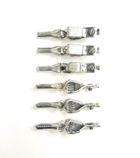 Lot of 6 Mueller BU-85, 5 Amp Steel Crocodile Clips w/screw 10027