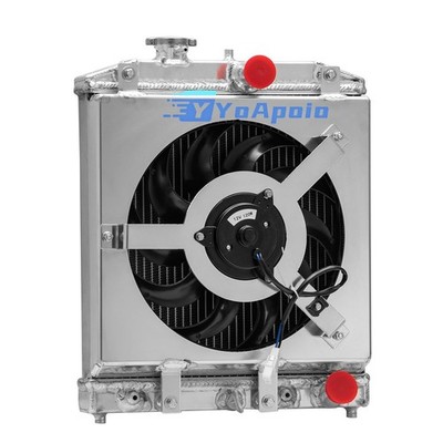 2 Row Aluminum Radiator Fan Shroud 1992-2000 Honda Civic EG EK Integra DB AT