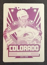 25-26 OPC O-PEE-CHEE RETRO MAGENTA PRINTING PLATE ROSS COLTON #296 1/1 MINT