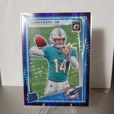 2025 Panini Donruss Optic Rated Rookie Prizm #213 Quinn Ewers Dolphins Football