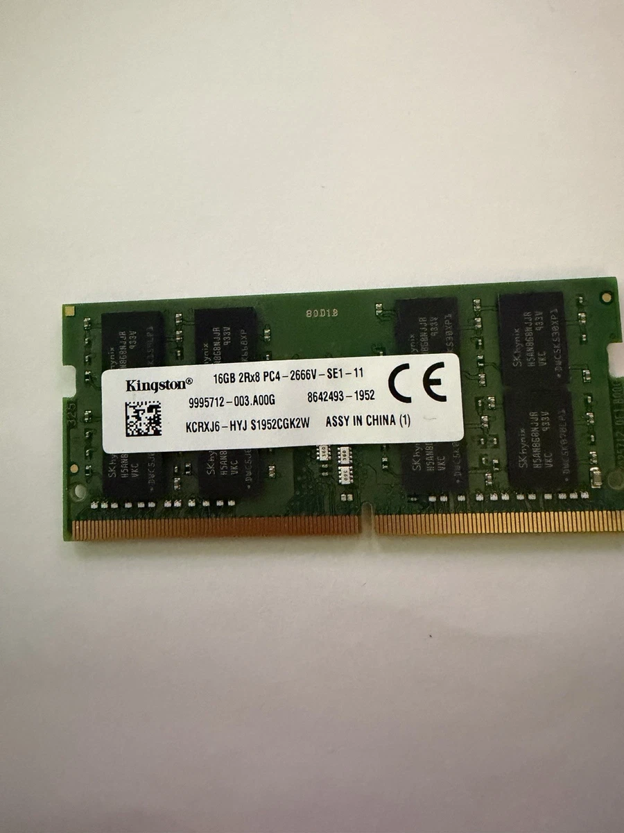 最終値下げKinsgton DDR4 8GB×2→16GB SO-DIMM Kingston SO-DIMM DDR4 SDRAM Memory (RAM) for sale | eBay